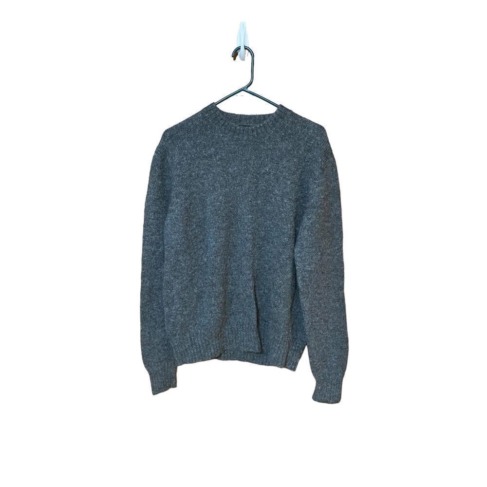 𝅺MENS Frye charcoal gray Shetland wool sweater size XL